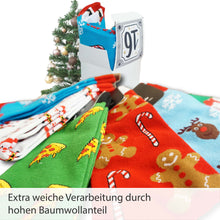 Laden Sie das Bild in den Galerie-Viewer, Adventskalender mit 24 Paar lustige Socken