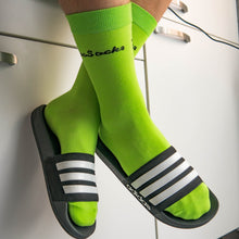 Laden Sie das Bild in den Galerie-Viewer, Retro Anzugsocken neon grün