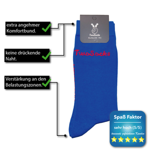 Retro Anzugsocken blau